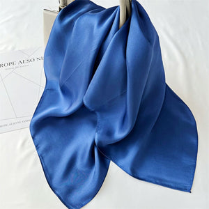 MaraSilk Pure Mulberry Silk Scarf Square Crepe Satin MS62-22