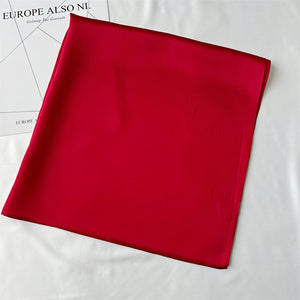 MaraSilk Pure Mulberry Silk Scarf Square Crepe Satin MS62-3