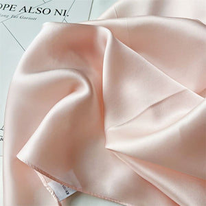 MaraSilk Pure Mulberry Silk Scarf Square Crepe Satin MS62-35