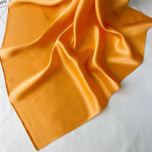 MaraSilk Pure Mulberry Silk Scarf Square Crepe Satin MS62-36