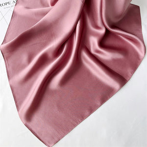 MaraSilk Pure Mulberry Silk Scarf Square Crepe Satin MS62-44