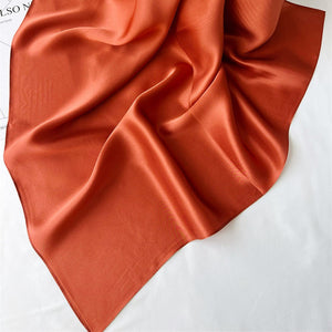 MaraSilk Pure Mulberry Silk Scarf Square Crepe Satin MS62-5