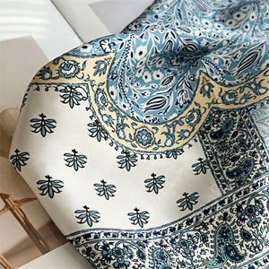 MaraSilk Pure Mulberry Silk Scarf Square Crepe Satin MS63-10