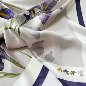MaraSilk Pure Mulberry Silk Scarf - Square Crepe Satin MS65