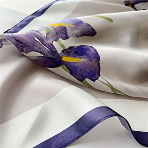 MaraSilk Pure Mulberry Silk Scarf - Square Crepe Satin MS65