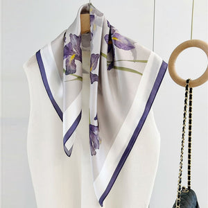 MaraSilk Pure Mulberry Silk Scarf - Square Crepe Satin MS65