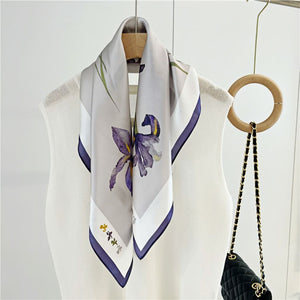 MaraSilk Pure Mulberry Silk Scarf - Square Crepe Satin MS65