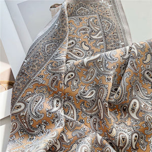 MaraSilk Pure Mulberry Silk Scarf - Square Crepe Satin MS66