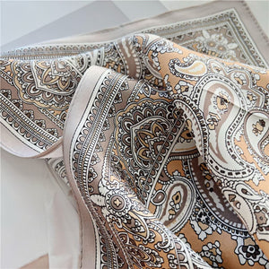 MaraSilk Pure Mulberry Silk Scarf - Square Crepe Satin MS66