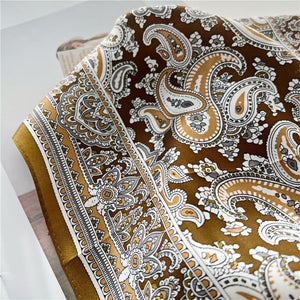 MaraSilk Pure Mulberry Silk Scarf - Square Crepe Satin MS66