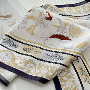 MaraSilk Pure Mulberry Silk Scarf - Square Crepe Satin MS67