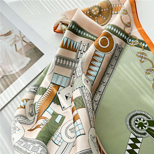 MaraSilk Pure Mulberry Silk Scarf - Square Crepe Satin MS67