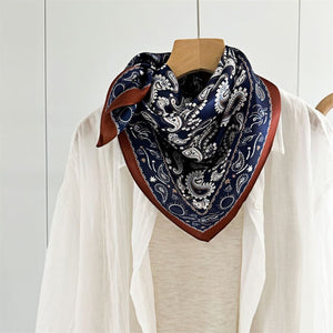 MaraSilk Pure Mulberry Silk Scarf - Square Crepe Satin MS69