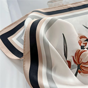 MaraSilk Pure Mulberry Silk Scarf - Square Crepe Satin MS71