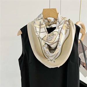 MaraSilk Pure Mulberry Silk Scarf - Square Crepe Satin MS71