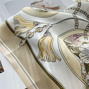 MaraSilk Pure Mulberry Silk Scarf - Square Crepe Satin MS71