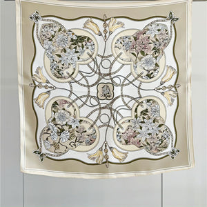 MaraSilk Pure Mulberry Silk Scarf - Square Crepe Satin MS71 25" x 25" MS7102