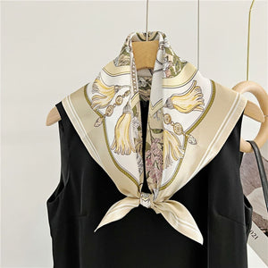 MaraSilk Pure Mulberry Silk Scarf - Square Crepe Satin MS71