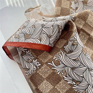 MaraSilk Pure Mulberry Silk Scarf - Square Crepe Satin MS72