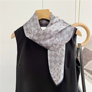 MaraSilk Pure Mulberry Silk Scarf - Square Crepe Satin MS72