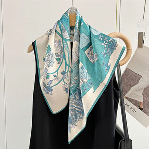 MaraSilk Pure Mulberry Silk Scarf - Square Crepe Satin MS72