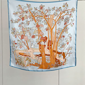 MaraSilk Pure Mulberry Silk Scarf - Square Crepe Satin MS72 25" x 25" MS7207