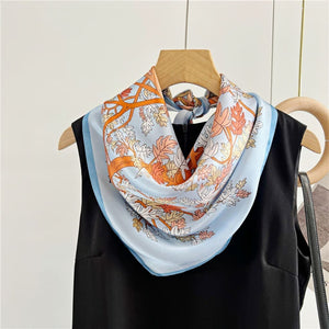 MaraSilk Pure Mulberry Silk Scarf - Square Crepe Satin MS72