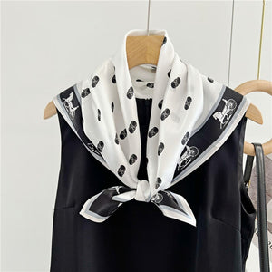 MaraSilk Pure Mulberry Silk Scarf - Square Crepe Satin MS72