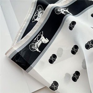MaraSilk Pure Mulberry Silk Scarf - Square Crepe Satin MS72