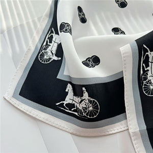 MaraSilk Pure Mulberry Silk Scarf - Square Crepe Satin MS72