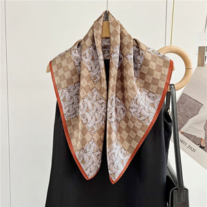 MaraSilk Pure Mulberry Silk Scarf - Square Crepe Satin MS72