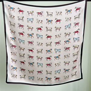 MaraSilk Pure Mulberry Silk Scarf - Square Crepe Satin MS73 25" x 25" MS7302