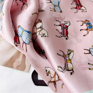 MaraSilk Pure Mulberry Silk Scarf - Square Crepe Satin MS73