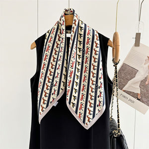 MaraSilk Pure Mulberry Silk Scarf - Square Crepe Satin MS74