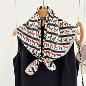 MaraSilk Pure Mulberry Silk Scarf - Square Crepe Satin MS74 25" x 25" MS7401