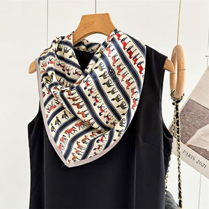 MaraSilk Pure Mulberry Silk Scarf - Square Crepe Satin MS74