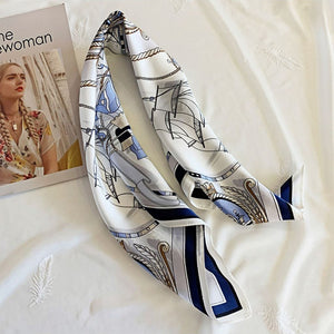 MaraSilk Pure Mulberry Silk Scarf - Square Crepe Satin MS76