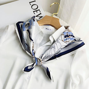 MaraSilk Pure Mulberry Silk Scarf - Square Crepe Satin MS76 25" x 25" MS7601