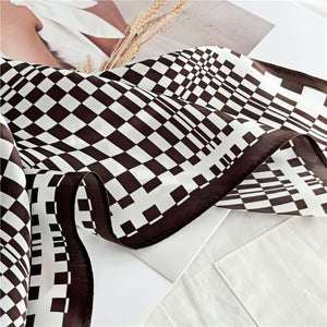 MaraSilk Pure Mulberry Silk Scarf - Square Crepe Satin MS77