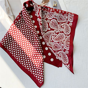 MaraSilk Pure Mulberry Silk Scarf - Square Crepe Satin MS78