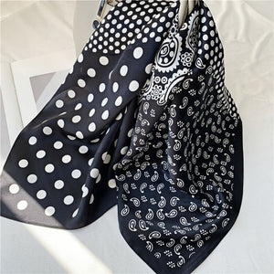 MaraSilk Pure Mulberry Silk Scarf - Square Crepe Satin MS78