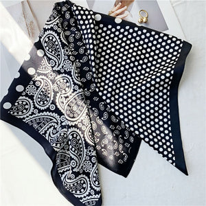 MaraSilk Pure Mulberry Silk Scarf - Square Crepe Satin MS78