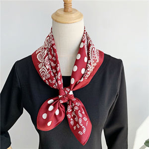 MaraSilk Pure Mulberry Silk Scarf - Square Crepe Satin MS78