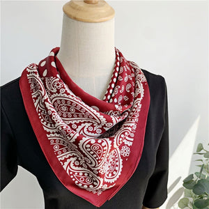 MaraSilk Pure Mulberry Silk Scarf - Square Crepe Satin MS78