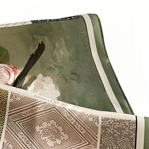 MaraSilk Pure Mulberry Silk Scarf - Square Crepe Satin MS79