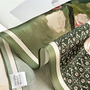 MaraSilk Pure Mulberry Silk Scarf - Square Crepe Satin MS79