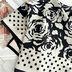 MaraSilk Pure Mulberry Silk Scarf - Square Crepe Satin MS80