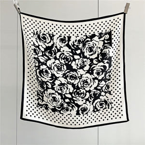 MaraSilk Pure Mulberry Silk Scarf - Square Crepe Satin MS80