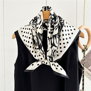 MaraSilk Pure Mulberry Silk Scarf - Square Crepe Satin MS80 25" x 25" MS8001