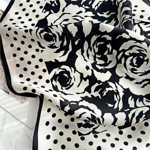 MaraSilk Pure Mulberry Silk Scarf - Square Crepe Satin MS80